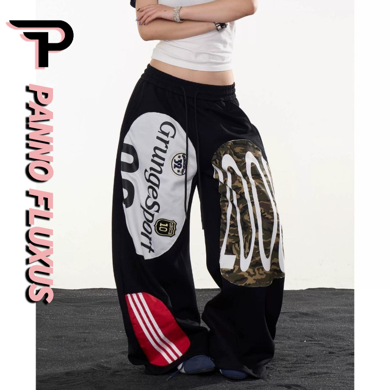 Calças Esportivas Casuais Masculinas PannoFluxus , design De Desconstrução De Rua De Marca De Moda Americana , Neutro