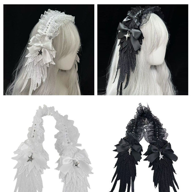 OMG * Headband Maid Cosplay Costume Lace Hairband Para Ocasiões Temáticas