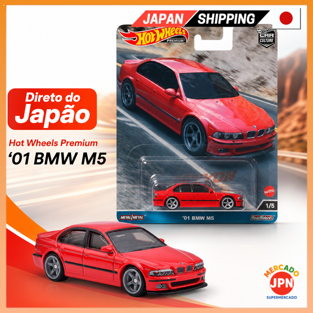 Hot Wheels Car Culture Canyon Warriors '01 BMW M5 【A partir de 3 anos】 HKC52 Direct from JAPAN