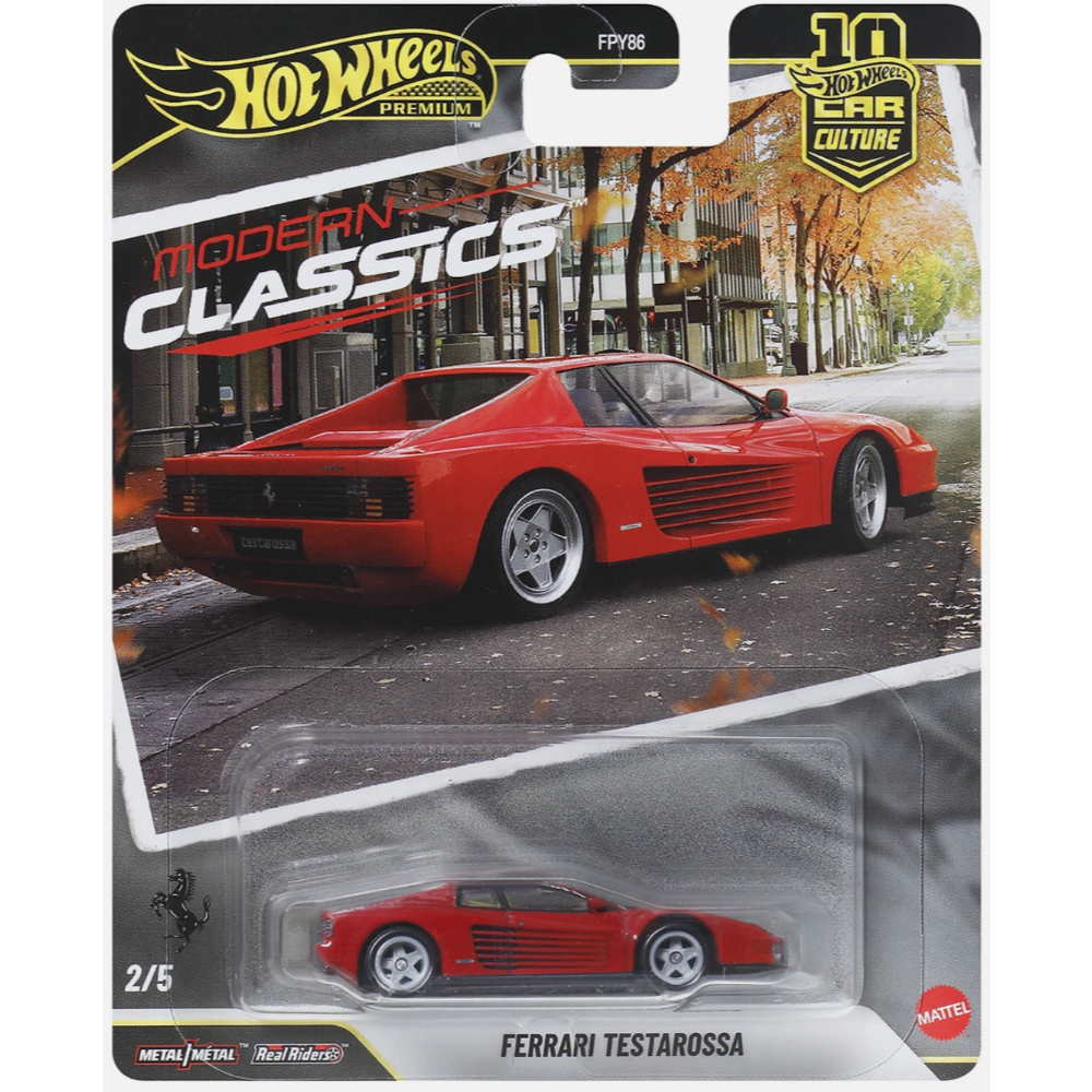 2026 Hot Wheels Premium Car Culture Modern Classics FERRARI TESTAROSSA - nova