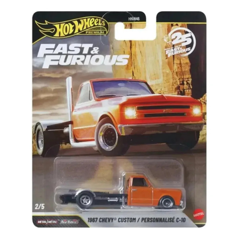 Miniatura Hot Wheels 1967 Chevy Custom C10 Fast 25th Car