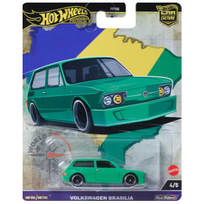 Hot Wheels Premium 1/64 Car Culture World Tour Vw Brasilia Cor Verde