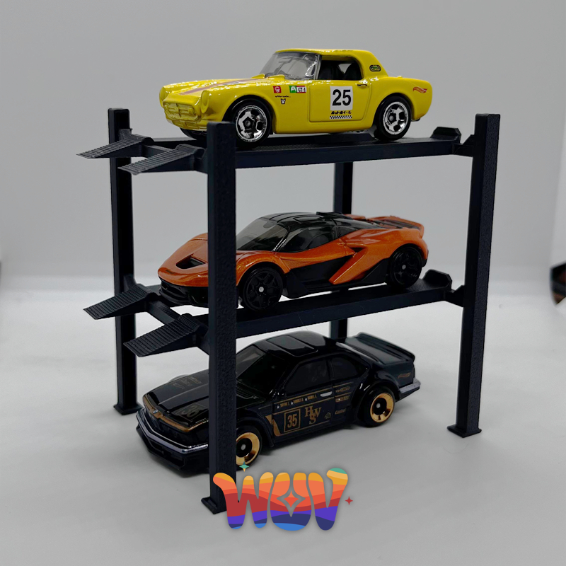 Suporte para Carrinho Hot Wheels - Elevador de Carros (1:64) Car Showroom Colecionáveis Suporte