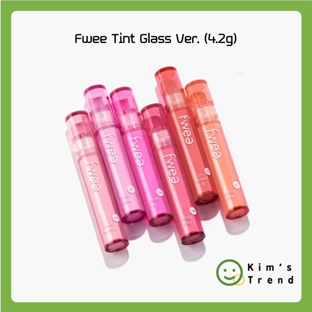 [Fwee] Tint Glass Ver. (4.2g) Lip Tint Korean Makeup Kbeauty