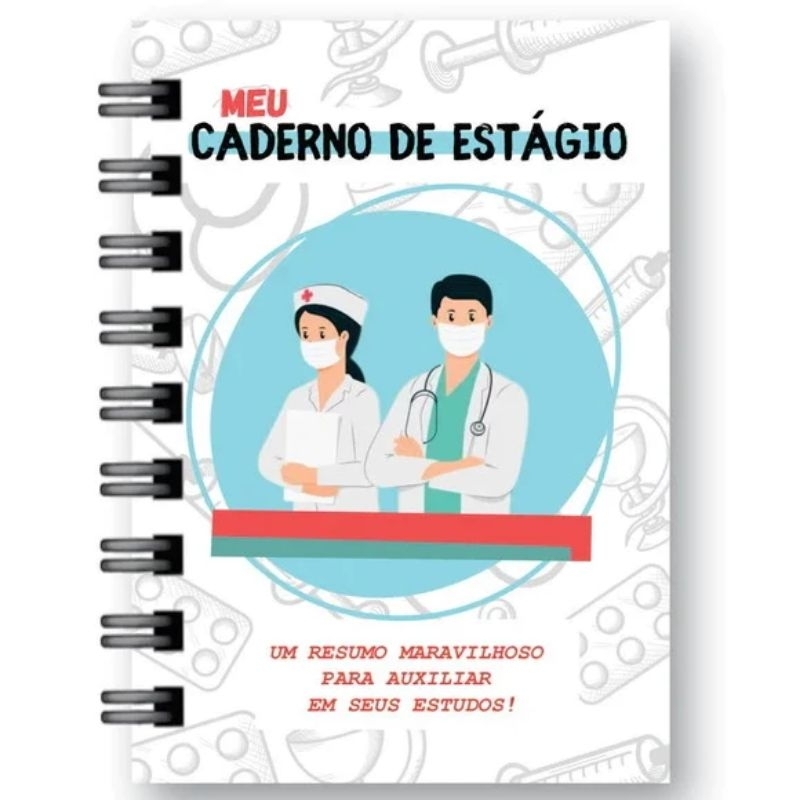 Caderneta de Estágio - Enfermagem ( O MAIS COMPLETO - CABE NO JALECO  )