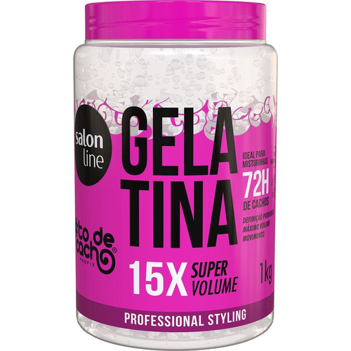 Gelatina Super Volume todecacho Salon Line 1 kg (rosa)