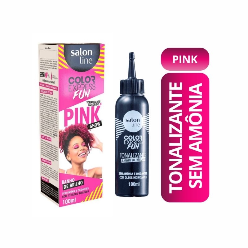 Tonalizante Colorido Rosa Pink Color Express Fun Salon Line 100ml
