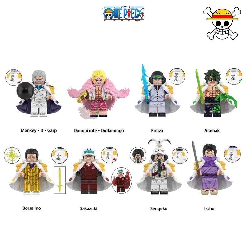 One piece miniaturas de coleção Luffy Monkey d garp Kizaru Kuzan action fig sengoku Aokiji Khoza Doflamingo