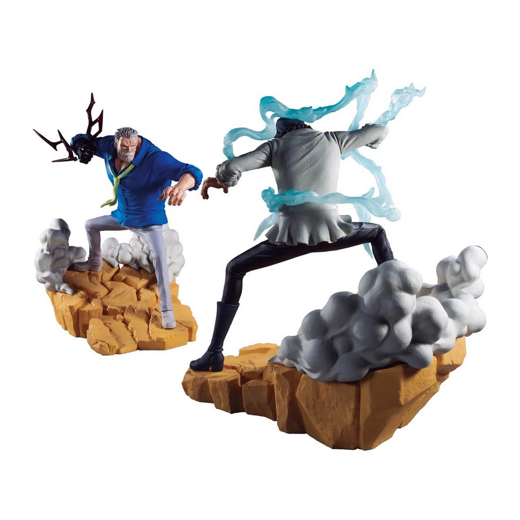 Action Figure Banpresto One Piece SenkouZekkei Monkey D Garp Vs Kuzan