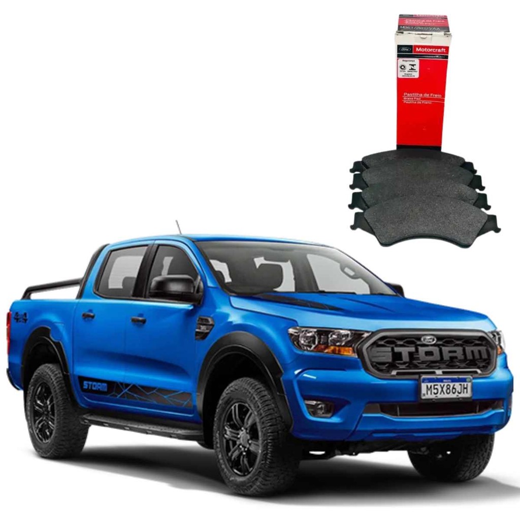 Pastilha Freio Dianteira Ford Ranger 2013/2023 Jogo Motorcraft MB6T2K021AA