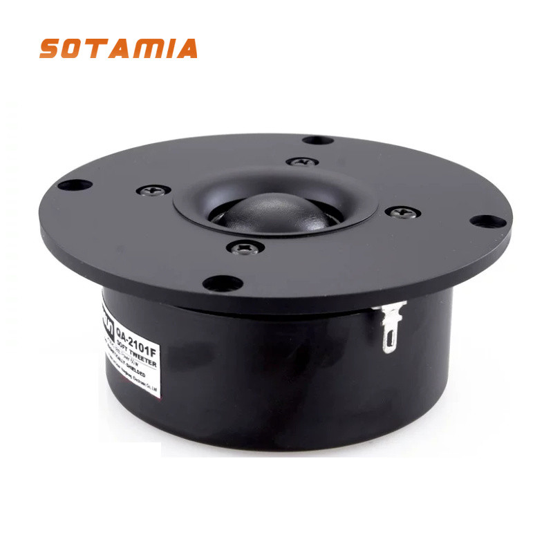 SOTAMIA 1pcs 4 Polegada Tweeter De Filme De Seda Anti Magnético 8 Ohm 60W Interno Duplo HIFI Leitor De Música DIY Alto-F