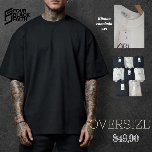 Camiseta Manga Curta Oversized Masculina com Modelagem Boxy Fit Moderna Tecido Premium