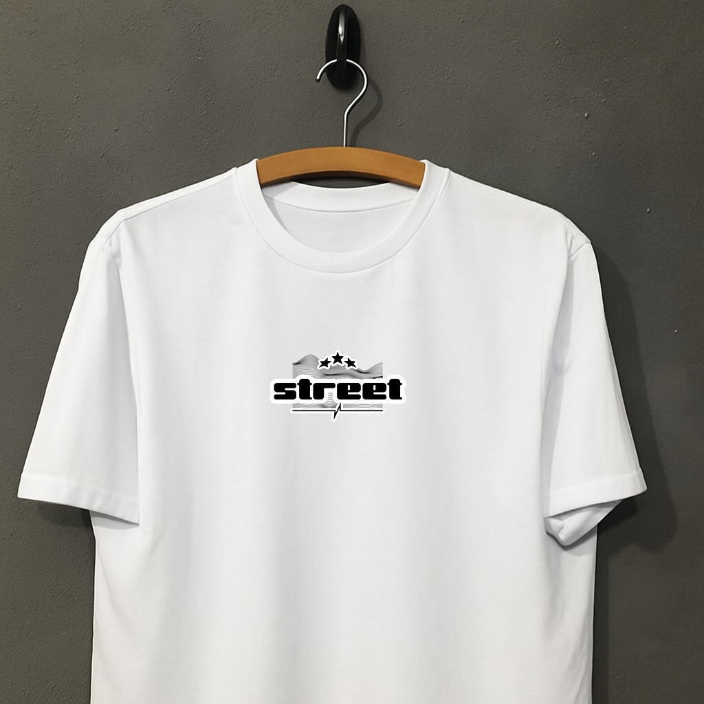 Camiseta Oversized Assalt Streetwear Estampada Moda Urbana Estilo Rua Camisa Larga Manga Curta Jovem