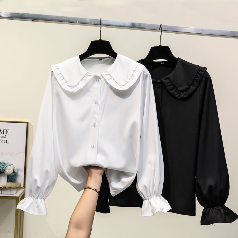(Liu) Primavera E Ver O Menina Macia De Renda Camisa De Cala Lolita Aluna Vers O Coreana Da Mar Superior Solta De M