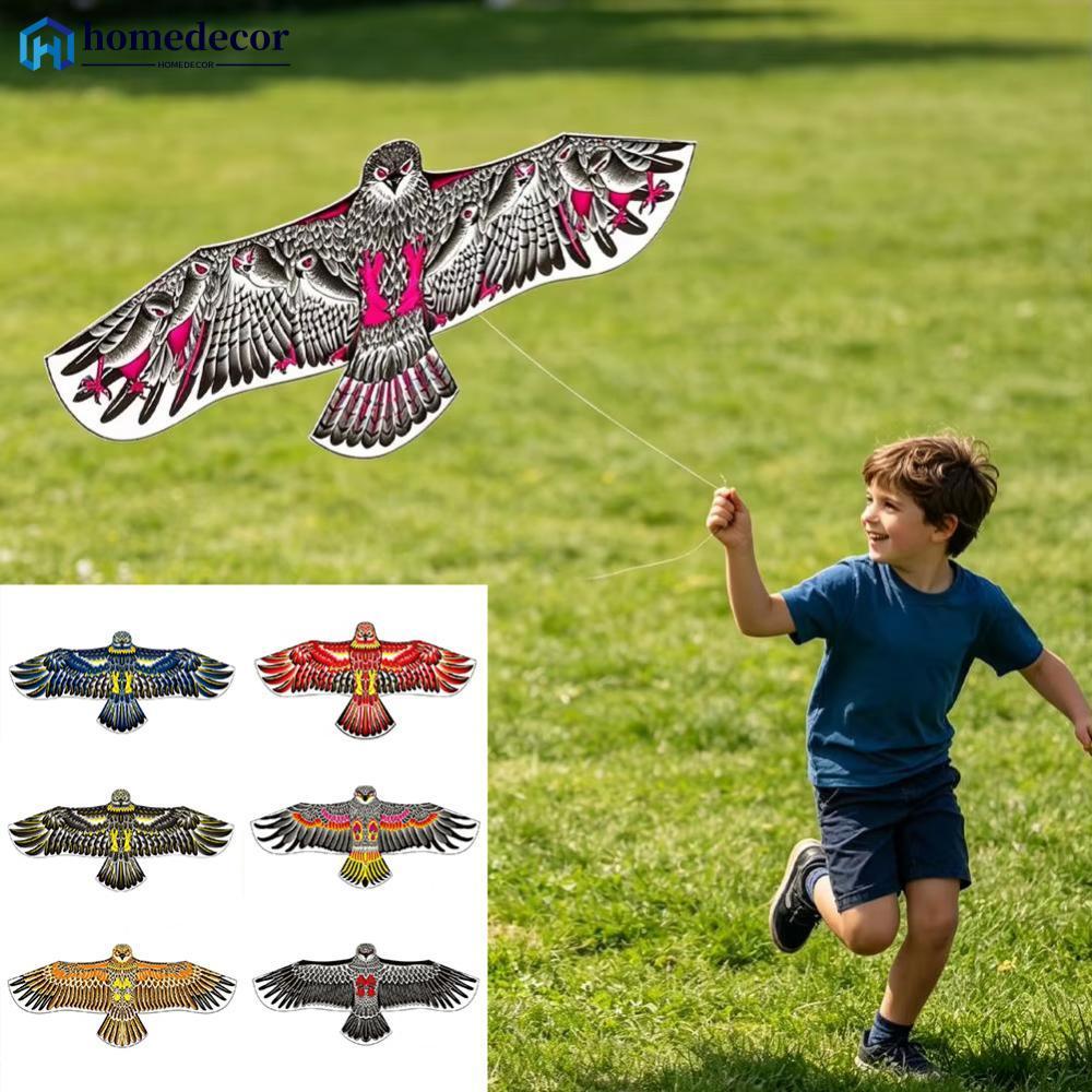HOMEDECOR 1.1M/1.2M Eagle Kite Com Corda De 30M Flying Bird Kites Scarer Easy Fly Para Crianças Iniciantes Brinquedo De