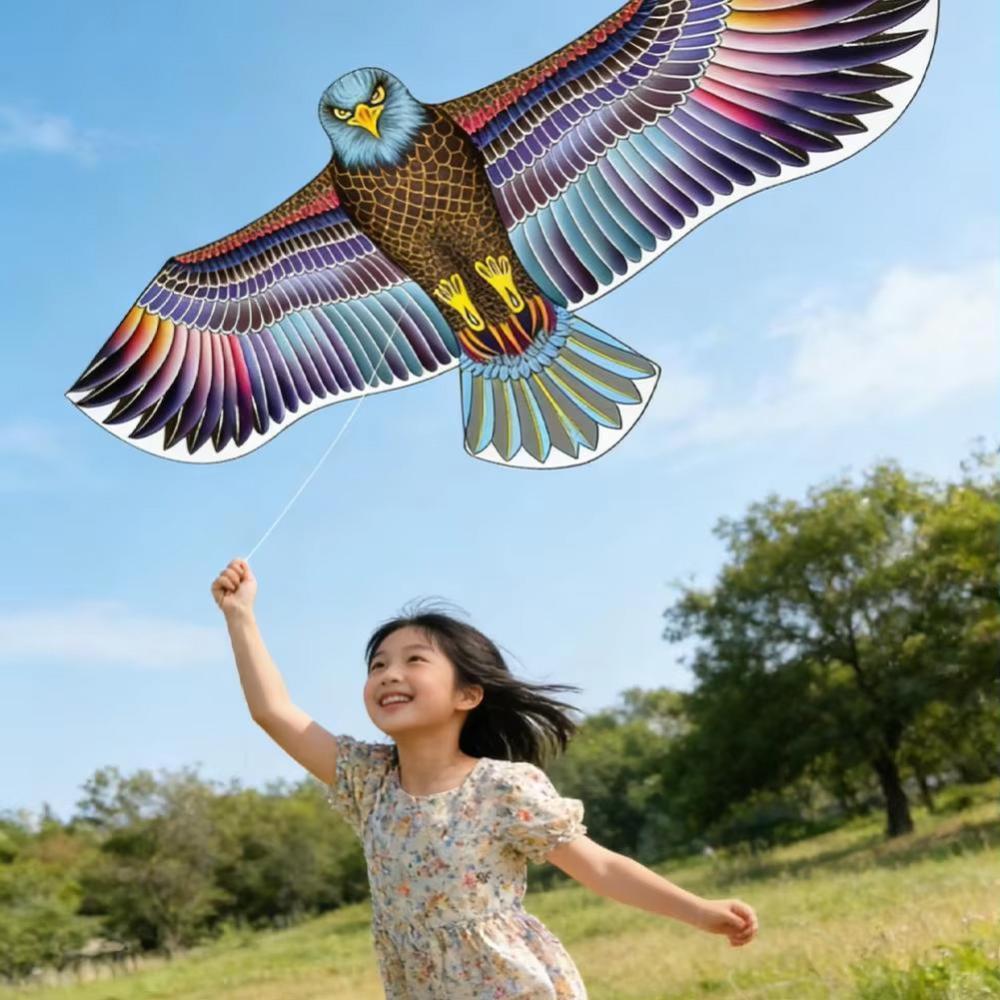 TIK 1.1M/1.2M Eagle Kite Com Corda De 30M Flying Bird Kites Scarer Easy Fly Para Crianças Iniciantes Brinquedo De Jardim