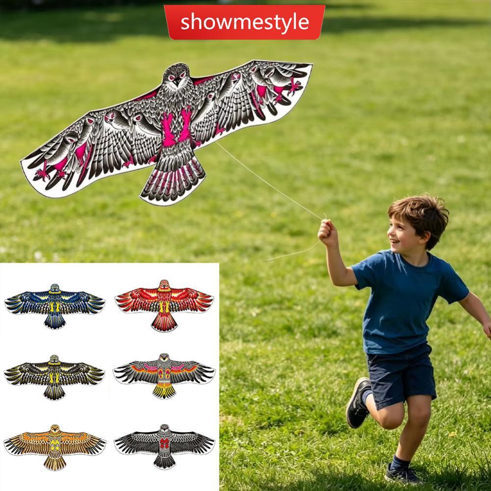 SMS 1.1M/1.2M Eagle Kite Com Corda De 30M Flying Bird Kites Scarer Easy Fly Para Crianças Iniciantes Brinquedo De Jardim