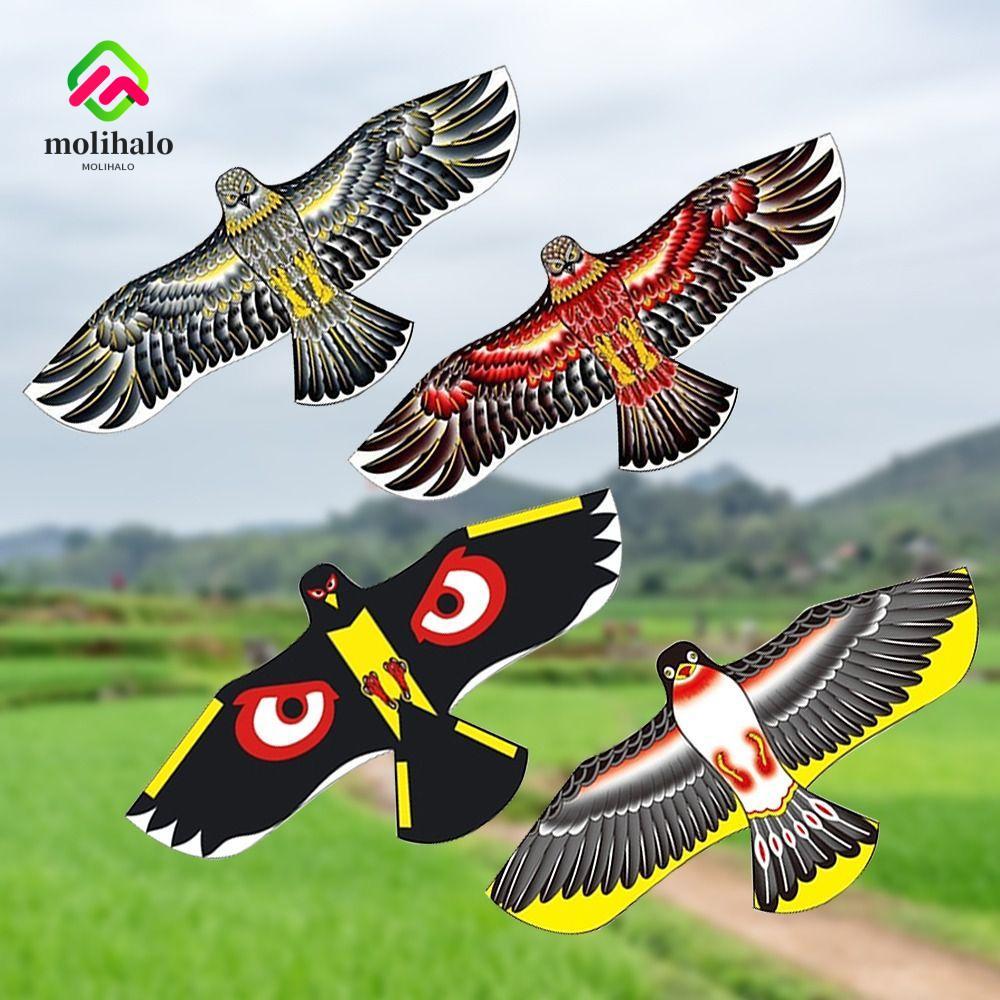 MOLIHALO Eagle Kite , Brinquedos Planos Fly Bird Ambos Os Olhos 1.2 M Pipas De Pássaros Voadores Ao Ar Livre
