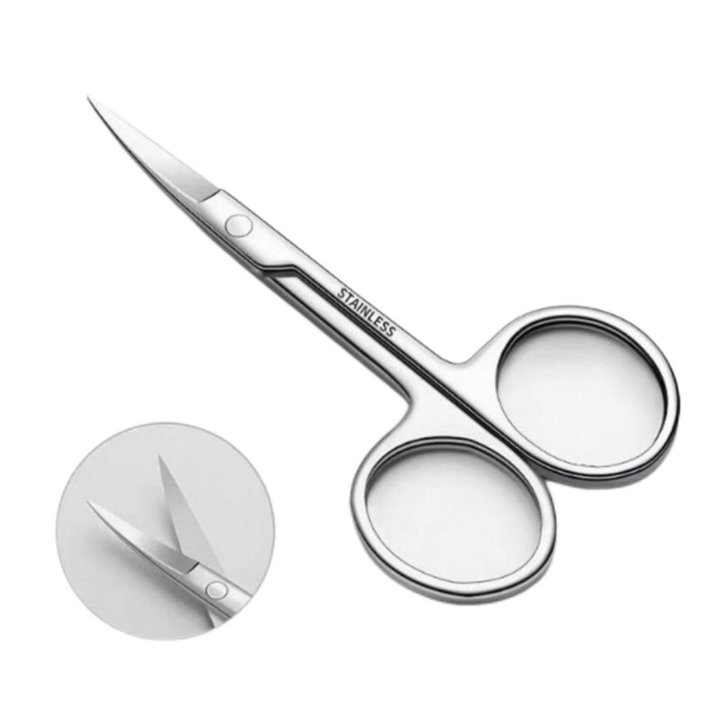 Tesoura Profissional para Pelos do Nariz e Sobrancelha – Corte Preciso e Seguro