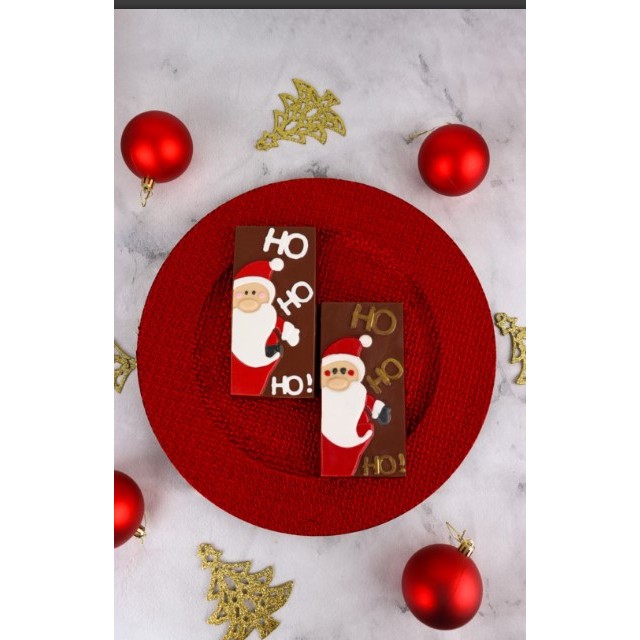 Forma 03 Partes Para Chocolate Tablete Papai Noel COD : 10497