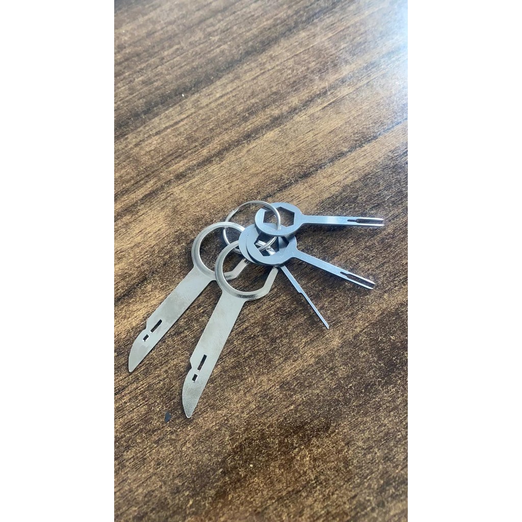 Conjunto de 5 peças Volkswagen Ford Audi Benz Ferramenta de desmontagem de chave de áudio Plugue de circuito de carro Ej