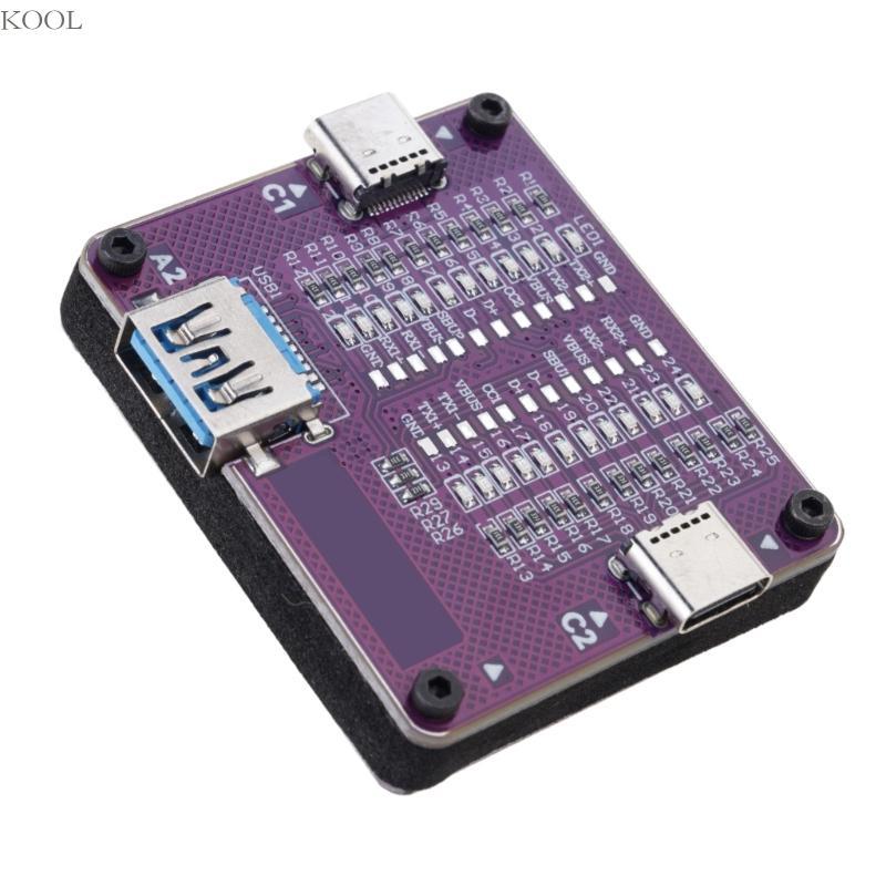 Double Head Type C Cable Tester Portable Device For Fast Charging Wire Testing