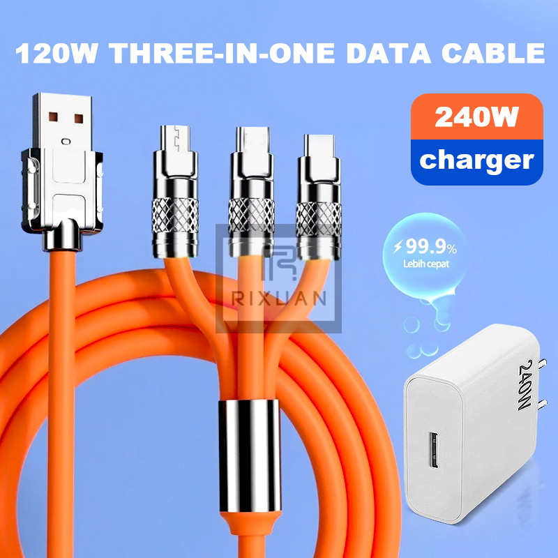Protect battery safety from overcharging,overheating,etc./Three-in-one/240W super fast charging/Support multiple devices