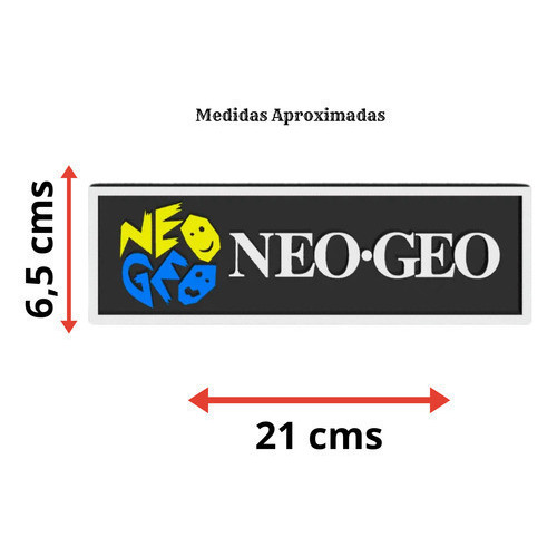 Neo Geo Snk Logo 3d Placa Decoração Geek Retro Gamer Arcade
