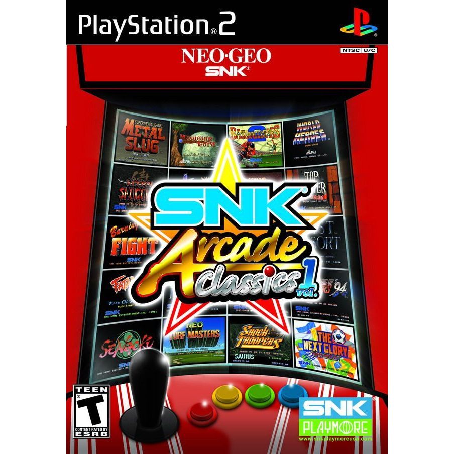 Retro SNK Arcade Classics Vol. 1 (PS2) Completo + CAPA DVD TRANSPARENTE