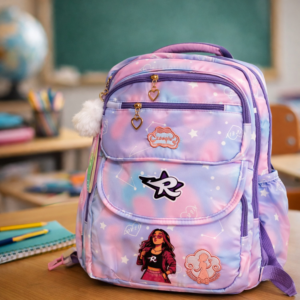 Mochila Escolar Emilly Vick Com Chaveiro de Brinde Material Resistente infantil de ótima qualidade