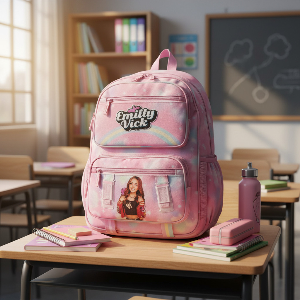 Mochila Escolar Emilly Vick Youtube Volta As Aulas Faculdade