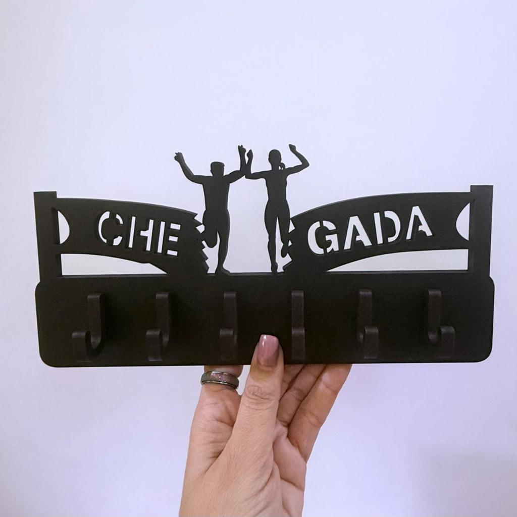 Porta Chaves Corrida Chegada MDF 6mm