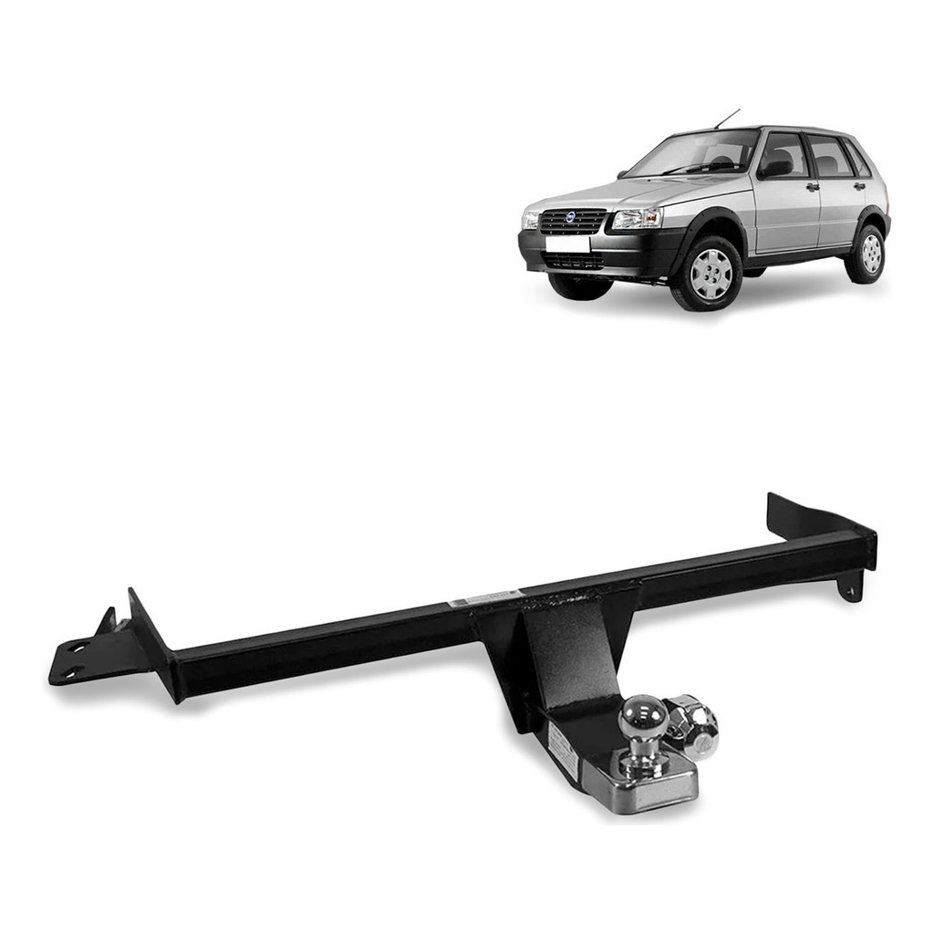 Engate Fiat Uno Quadrado 2004-2015 500Kg Fixo Kit Completo REFT4002 Reforçado Inmetro Carretinha
