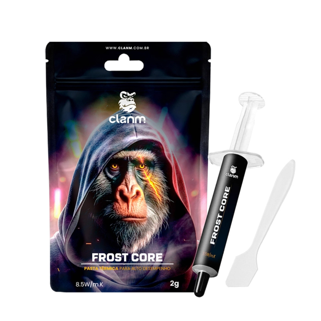 Pasta Térmica Clanm Frost Core 2g 8,5W/mK Para Processador CPU GPU