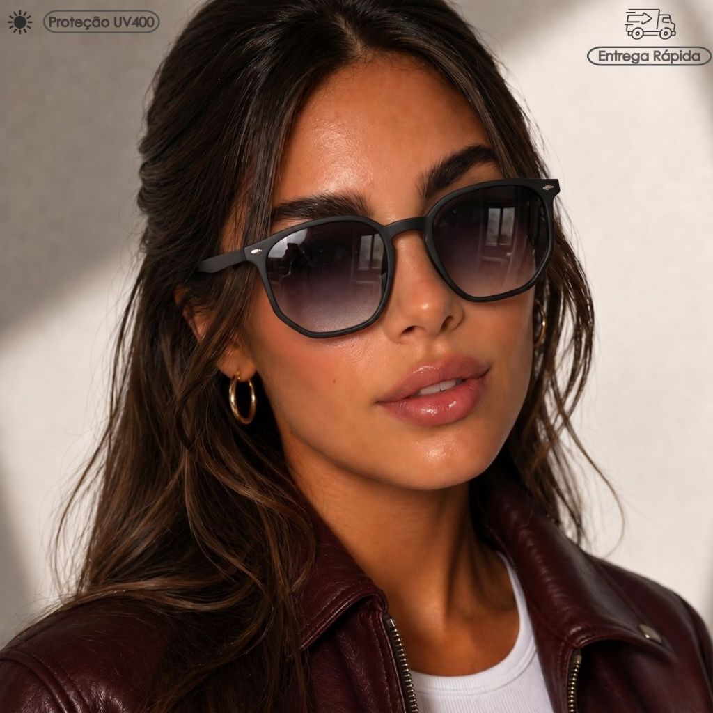 Óculos de Sol Alta Qualidade Hype Original Feminino e Masculino Proteção UV