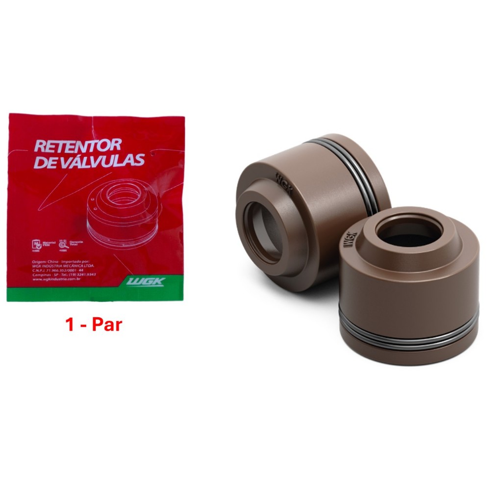 Par Retentor de Válvula WGK Honda CG125,150,160 Biz100,110 CB250F 300, XRE 300, XR250 NXR160 CRF 250F, POP100,110