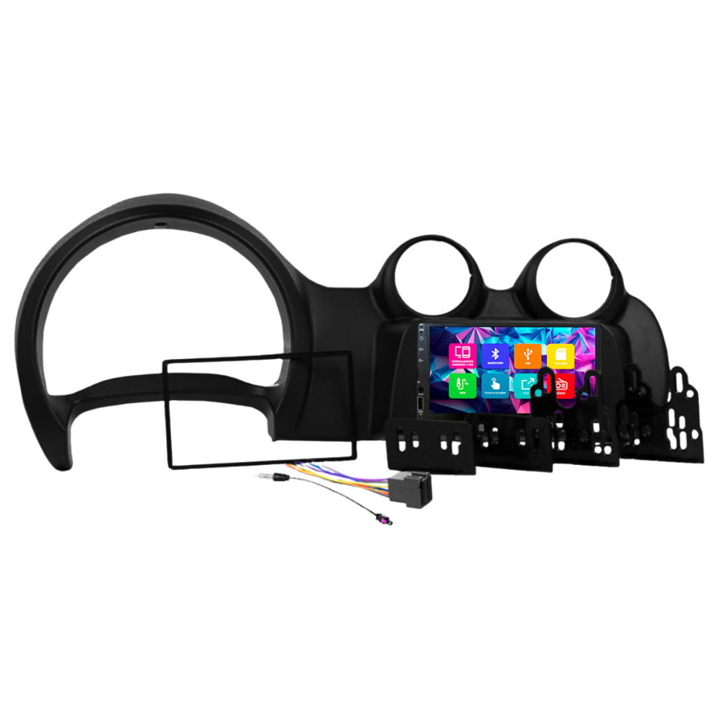 Kit Multimidia 7 Pol Uno Vivace 2014 Em Diante Fiorino 2015 16 17 A 2021 Espelhamento Android Ios 2 Din Preto Camera Ré