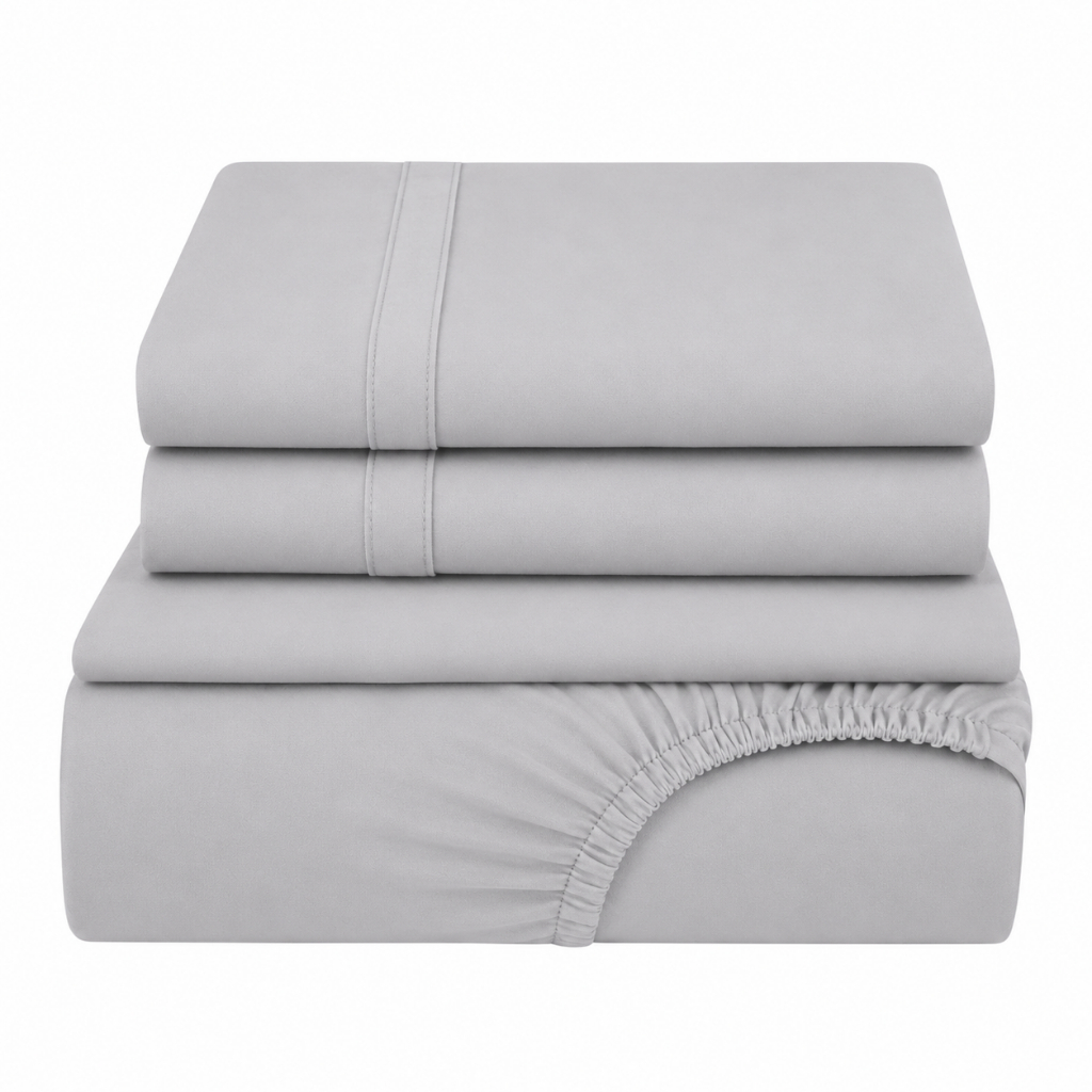 Jogo De Cama Queen Size 4 peças - Percal 1000 Fios Luxo - 100% Algodão - Toque Acetinado, Macio
