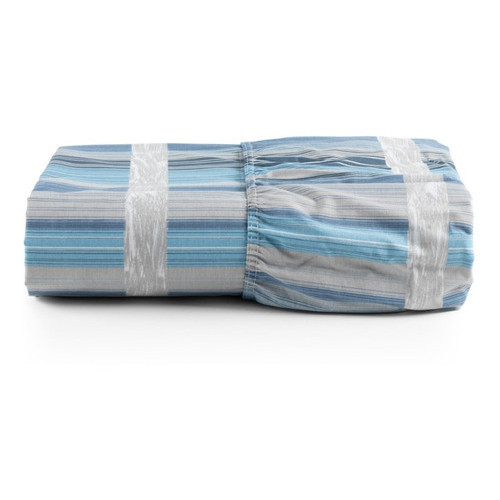 Lencol Queen Size Avulso Estampado Percal 180 Fios Com Elastico Macio Para Colchao 40cm De Altura