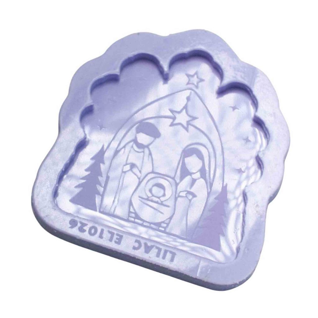 Molde de Silicone para Resina Noite Feliz - 1 cavidade (6 cm) - Especial Natal
