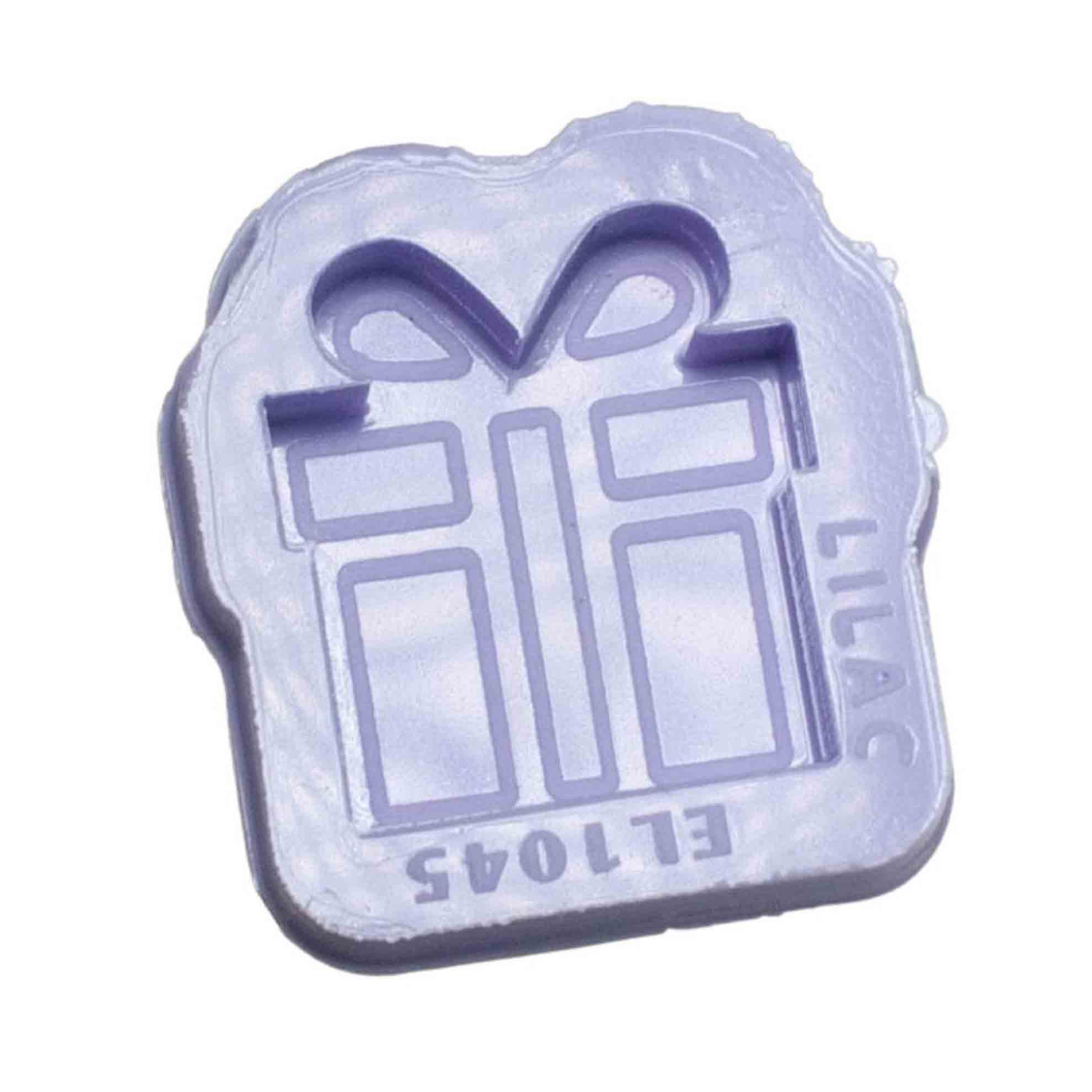 Molde de Silicone para Resina Mini Presente - 1 cavidade (3 cm) - Especial Natal