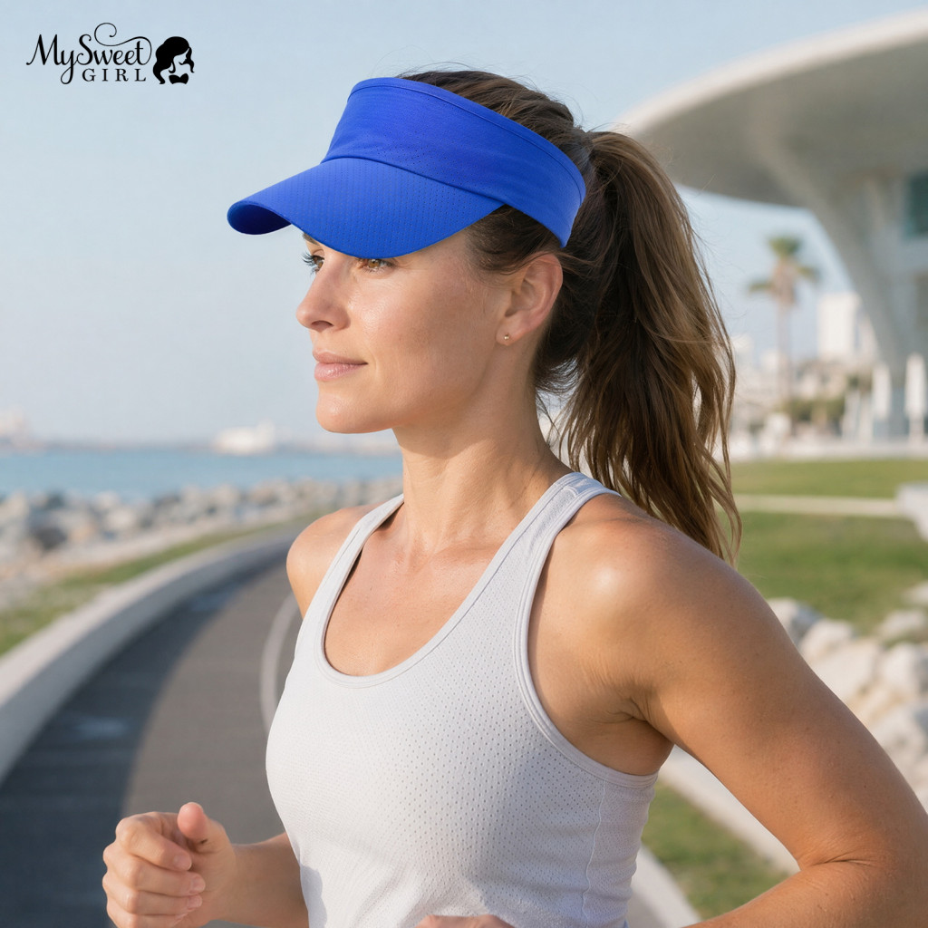 Summer Sports Cap Breathable Sweat-absorbent Outdoor Sun Hat with Curved Brim – Lightweight Anti-slip for Running Tenn