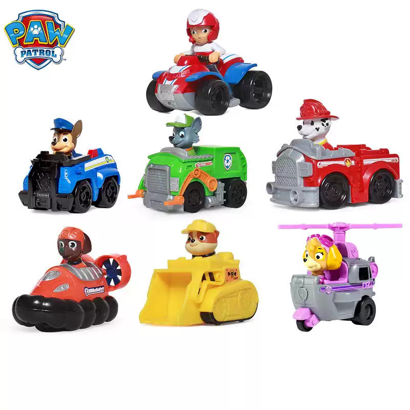 Mini Carro De Resgate Sortido PAW Patrol , (Chase/Marshall/Rocky/Rubble/Zuma/Skye/Ryder) , Nascimento