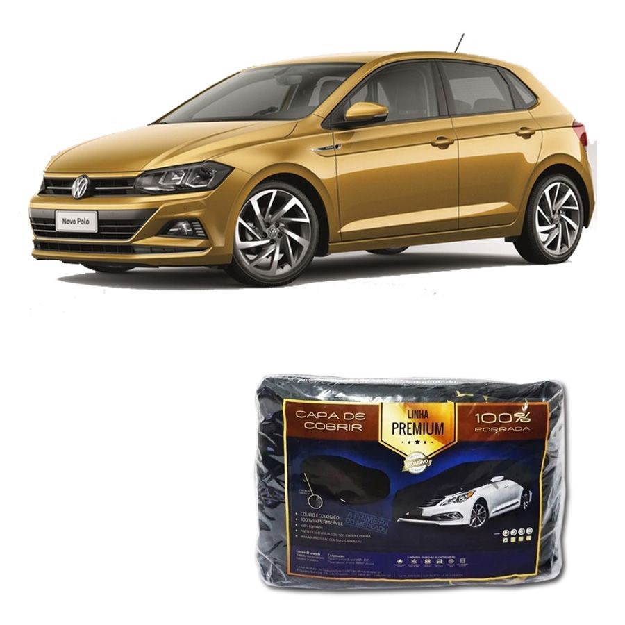Capa Couro cobrir Vw Novo Polo 2018 - 2021 Impermeável Forrada (M309)
