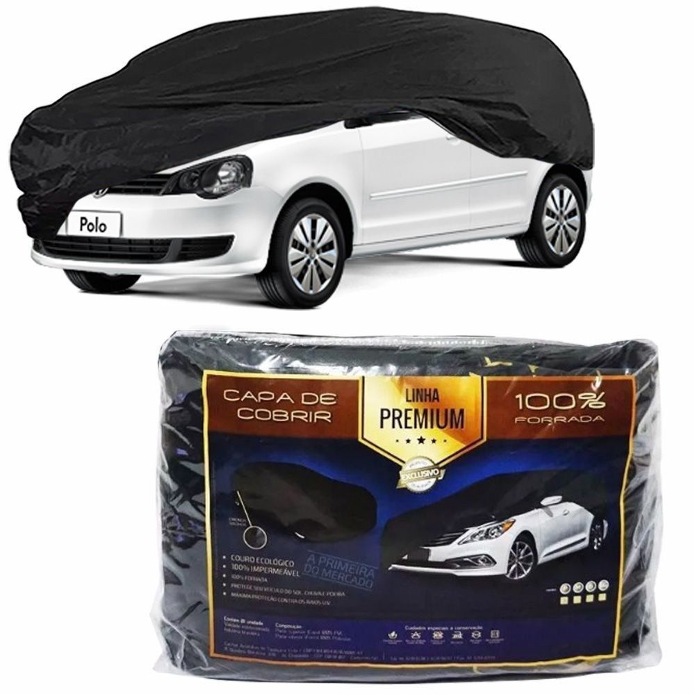 Capa Couro cobrir Vw Polo Hatch Impermeável Forrada (M309)