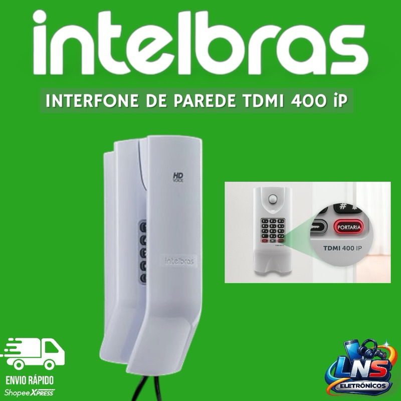 TDMI 400 IP Telefone IP de parede Intelbras