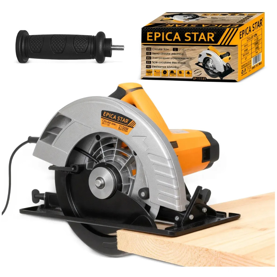 Serra Circular Profissional Epica Star 2100w 220v Amarelo 22