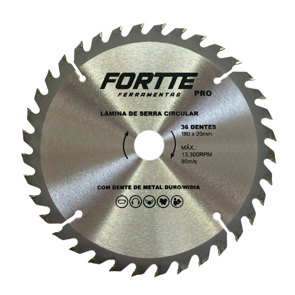 Disco Serra Circular 7 1/4 36 Dentes Para Madeira 180mm
