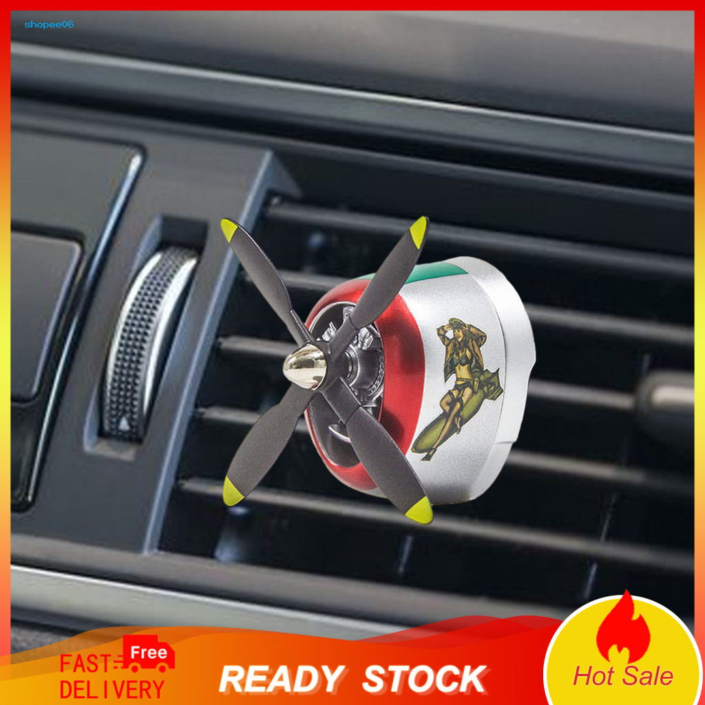 Car Air Vent Fragrance Built-in Scent System Freshener P-47 Fighter Clip with Spinning Propeller Aroma Diffuser Classic