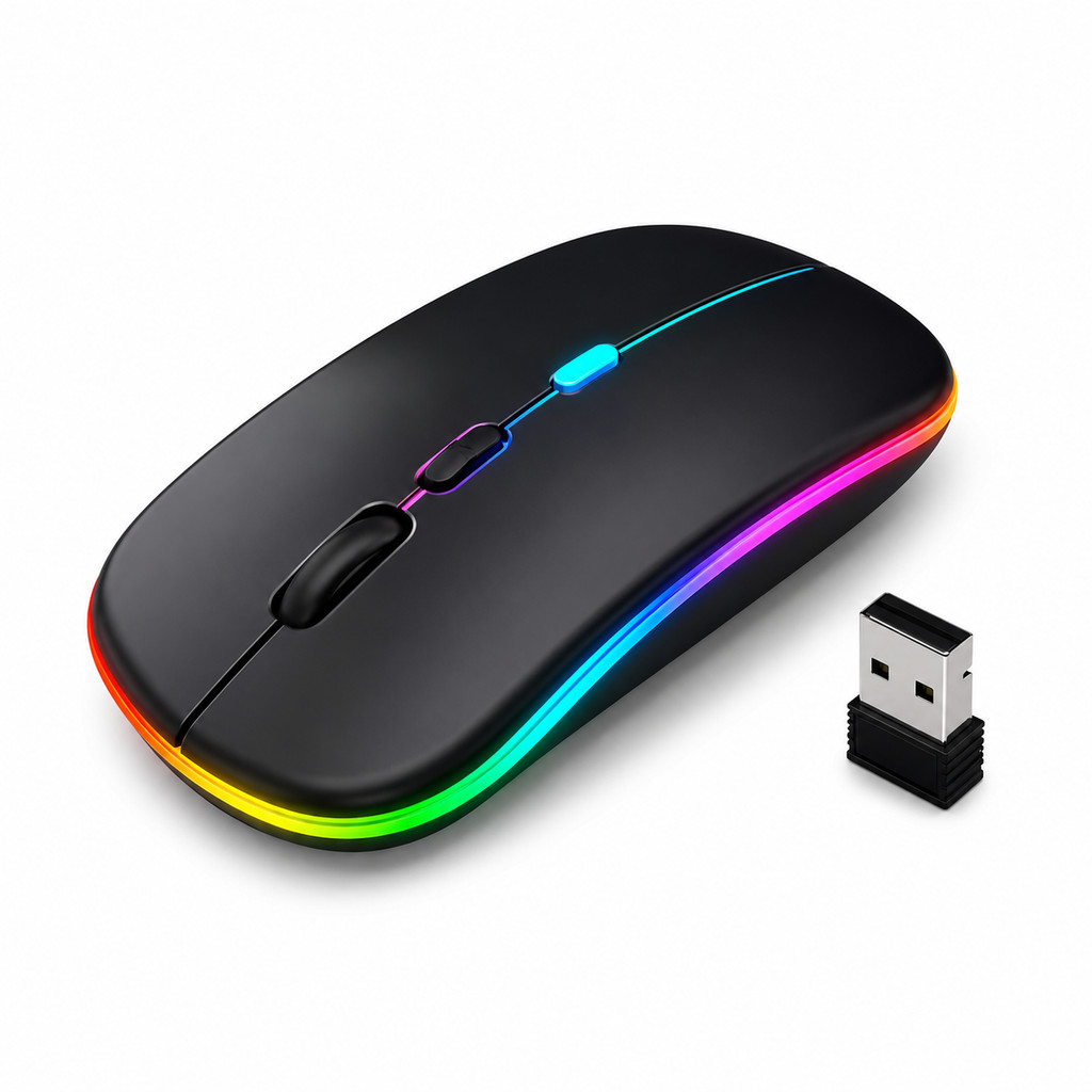 Mouse Preto RGB Para Lenovo IdeaPad 3-14itl6